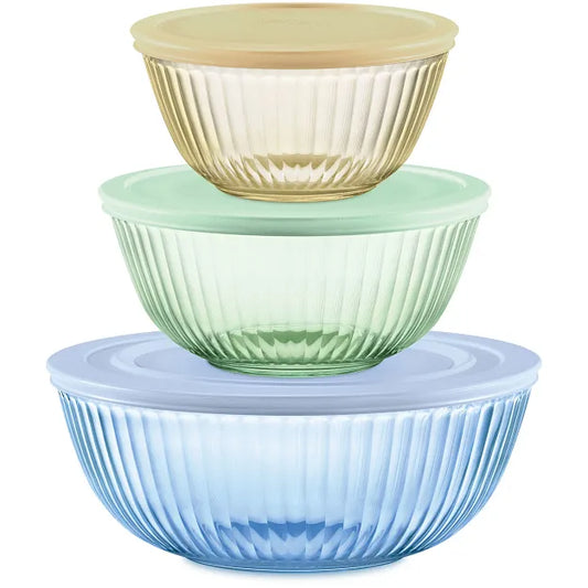 Pyrex Colors 6pc Mixing Bowls
